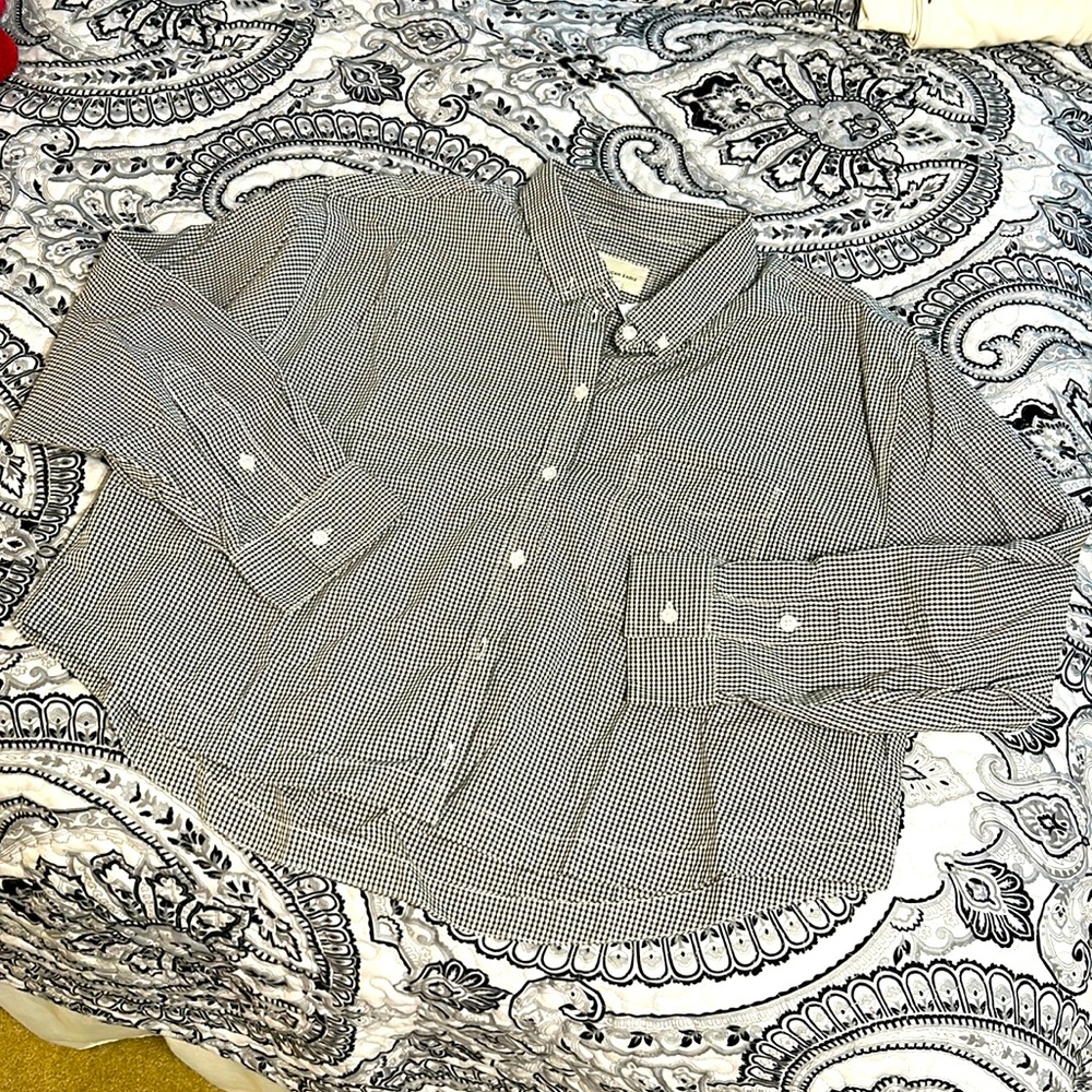 American Eagle cropped Oxford shirt
